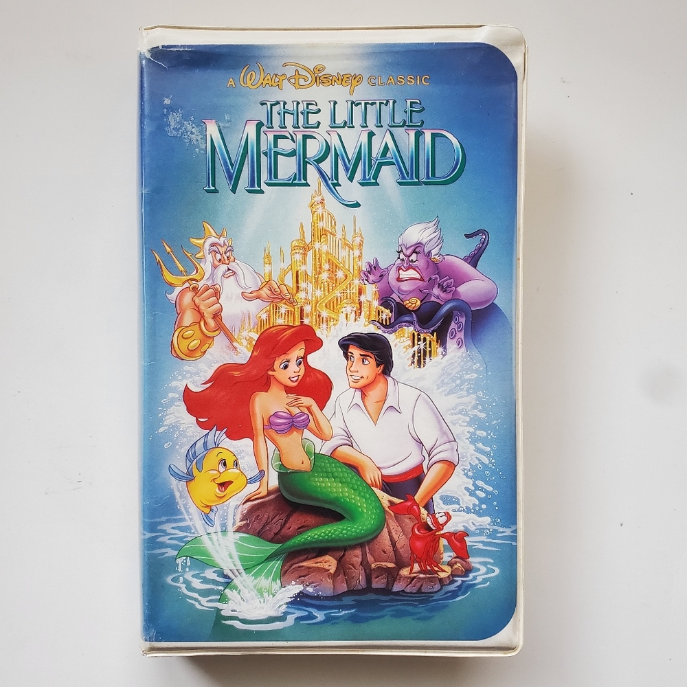 Disney Super Rare The Little Mermaid🏰🍆 Banned🚫 Cover VHS Tape📼